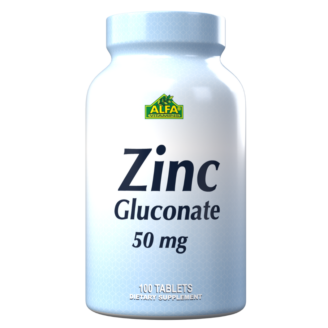 Zinc Gluconate 50mg - 100 Tablets