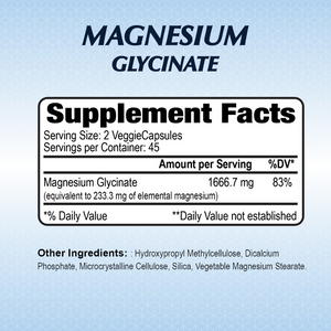 Magnesium Glycinate - 90 Capsules