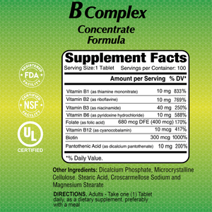 B-Complex - 100 tablets