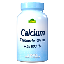 calcium Carbonate 600mg + vit D3 - 100 Tablets