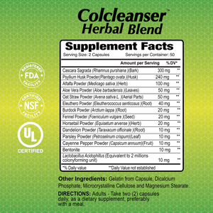 Colcleanser dietary supplement - 100 Caps