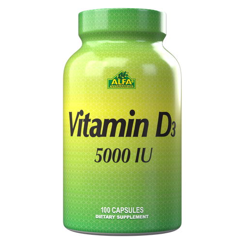 Vitamin D3 5000 IU - 100 Capsules