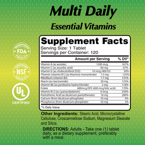 Multi Daily - multivitamins - 120