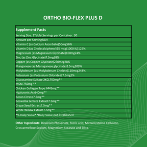 ORTHO FLEX + Plus D - 60 Tablets