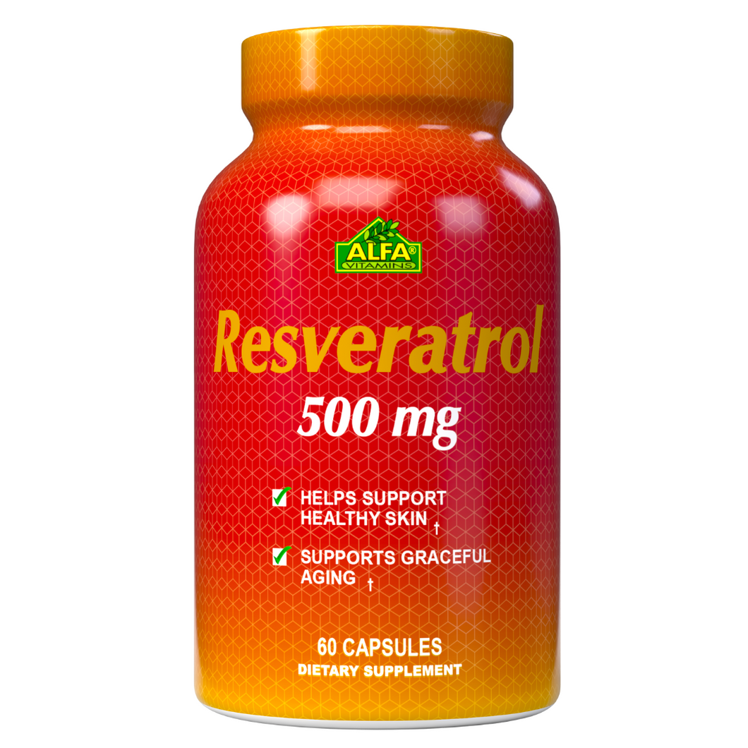 Resveratrol - Dietary supplement for the skin - 60 Capsules