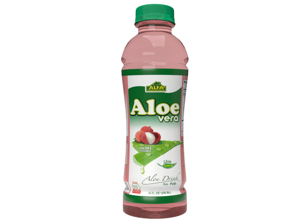 Aloe Vera Drink-Lychee Flavor-16 oz