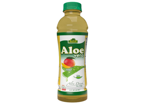 Aloe Vera Drink-Mango Flavor-16 oz