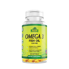 Omega 3 - Dietary Supplement with 1000mg Fish Oil - 60 softgels