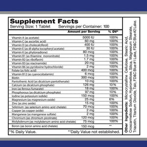 Multi Men-Dietary Supplement for men - 100 Tablets