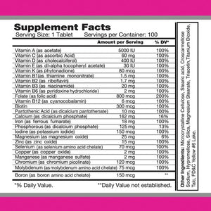 Multi Women - Dietary Supplement for women - 100 Tablets