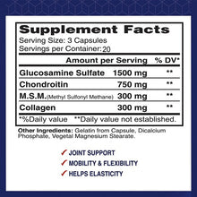 supplement facts of 60 capsules 