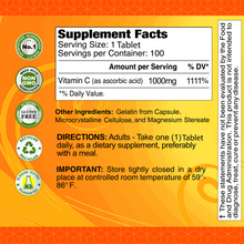 Vitamin C - Antioxidant - vitamins 1000mg - 100 tablets