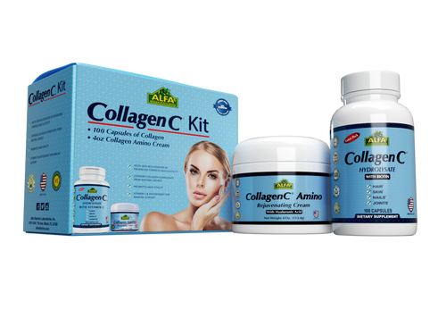 Collagen 2 Piece Kit - Collagen C capsules + Amino Cream