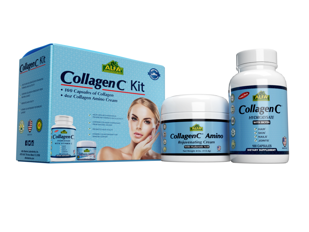 Collagen 2 Piece Kit - Collagen C capsules + Amino Cream